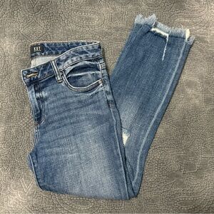 Kut from the Kloth Women's Distressed Blue Ankle Jeans